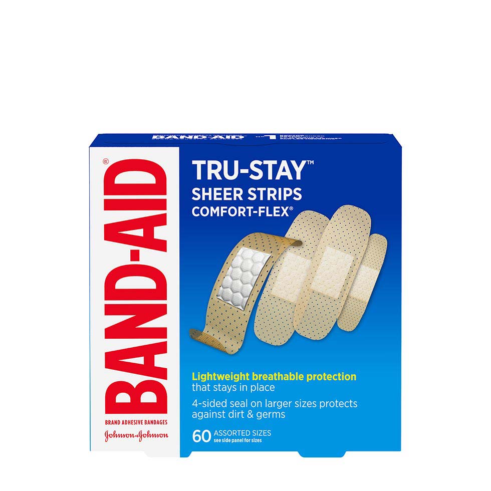 Band-Aid Tru Stay Sheer bandage strips pack