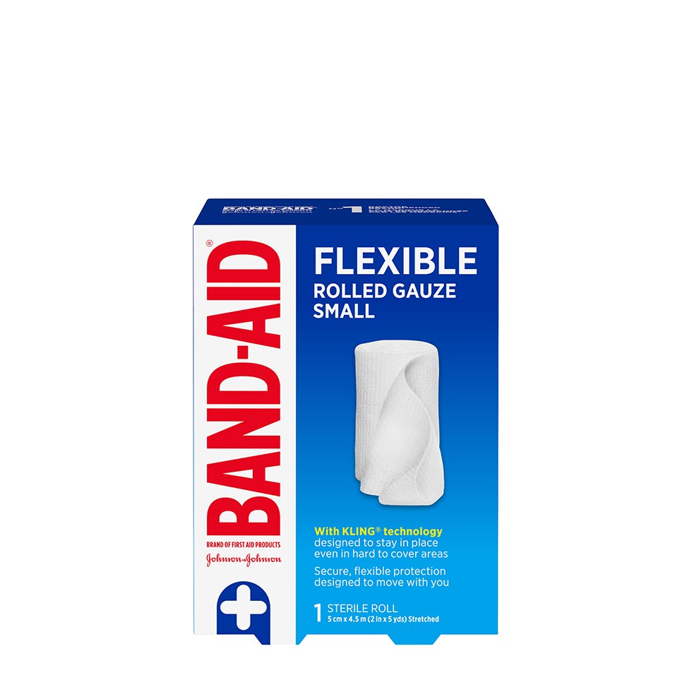 Band-Aid flexible gauze sterile roll pack