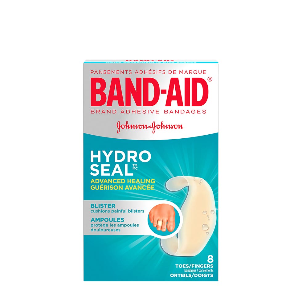 paquet de pansements band-aid hydro seal pour orteils/doigts