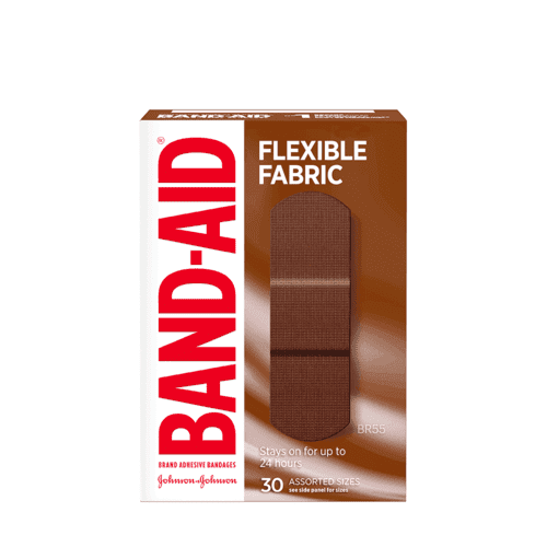 Band-Aid Flexible Fabric Bandages, 30 Assorted Sizes box, BR55 