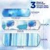 Three BAND-AID® Flexible Fabric bandages with watercolour design in different sizes