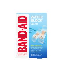 Band-Aid water block clear bandages in assorted sizes