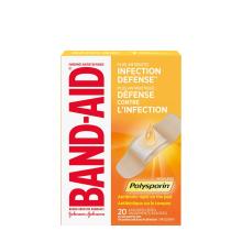 Band-Aid with Polysporin bandages pack of 20