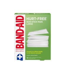 Band-Aid non stick large pads pack of 10