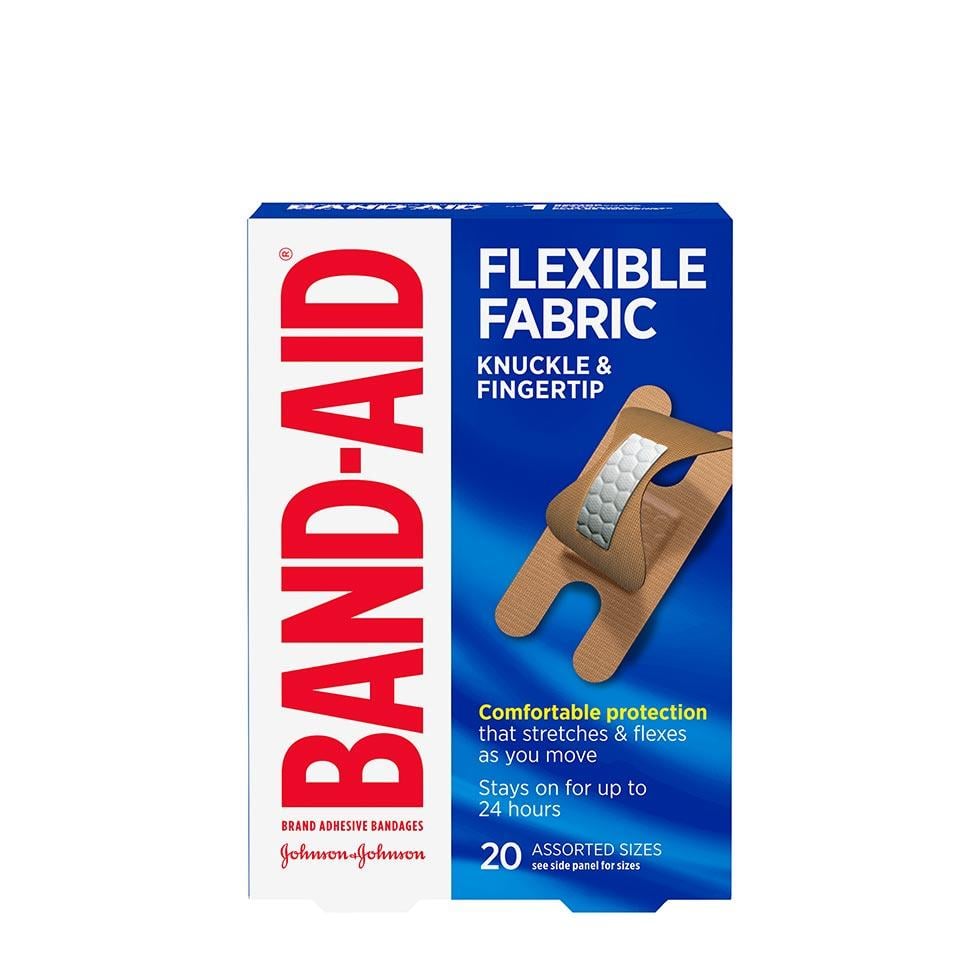 Flexible Fabric Knuckle & Fingertip Bandages, 20 count| BAND-AID®