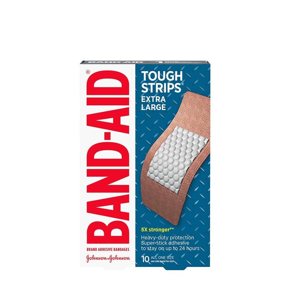 Band-Aid Tough Strips extra large bandages pack of 10